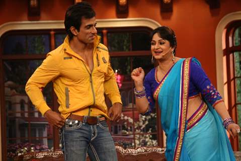 Sonu Sood and Upasana Singh on Comedy Nights with Kapil