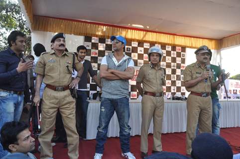 Akshay Kumar at the Ride for Safety rally