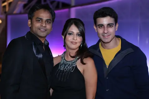 Dolly and Vijay Bhatter with Gautam Rode at India-Forums.com 10th Anniversary Party