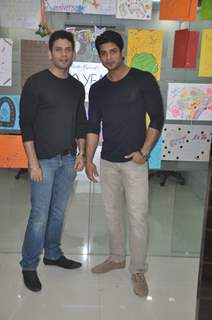 Siddharth Shukla and Vipul Gupta at the India-Forums.com office for the 10th Anniversary Party