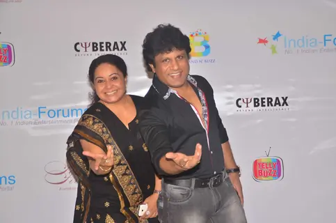 Neelu and Arvind in their unique style at India-Forums.com's 10th Anniversary Party