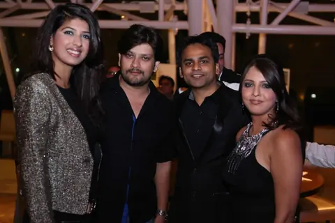 Vijay and Dolly Bhatter with Aishwarya Sakhuja and Rohit Nag at the Party