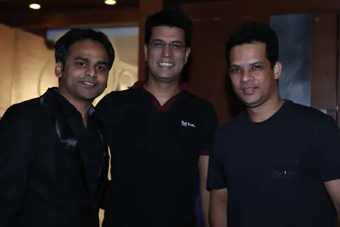 Vijay Bhatter with Sudhir Sharma and Yash Patnaik at India-Forums.com's 10th Anniversary Party