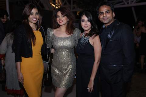 Vijay and Dolly Bhatter with Aashka Goradia at India-Forums.com's 10th Anniversary Part