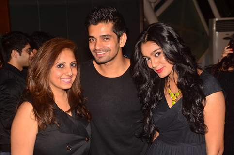 Vishal Singh with Munisha Khatwani and Sana Khan at India-Forums.com's 10th Anniversary Party