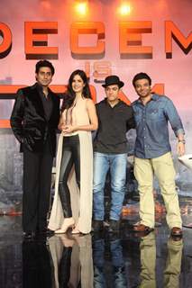 The cast of Dhoom 3 at the Press Conference