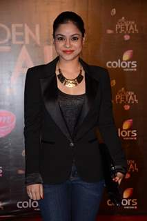 Sumona Chakravarti at the COLORS Golden Petal Awards 2013