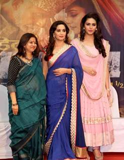 Rekha Bharadwaj, Madhuri and Huma at the Music Launch of 'Dedh Ishqiya'