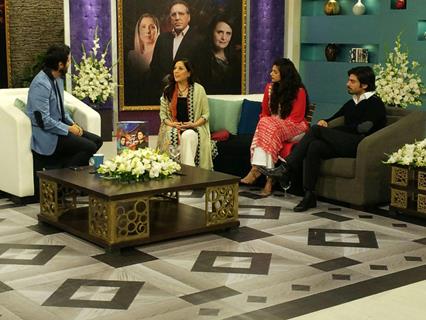 Fawad Afzal Khan, Sanam Saaed, Fahad Mustafa and Samina Peerzada