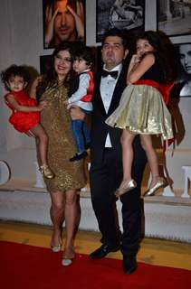 Dabboo Ratnani with his family at the Calendar launch