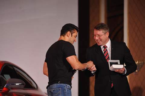 Salman Khan given the keys to the Audi RS7