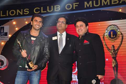 Ranveer Singh and Ali Asgar at the 20th Lions Gold Awards