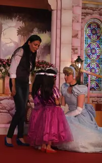 Disney Princesses meet little princesses