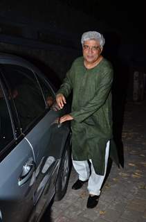 Javed Akhtar was seen at Farhan Akhtar's Party