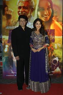 Madhuri Dixit Nene and Dr. Nene was at the Premier of 'Dedh Ishqiya'