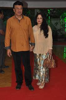 Anu Malik with his wife at Rouble Nagi's Art Foundation Event