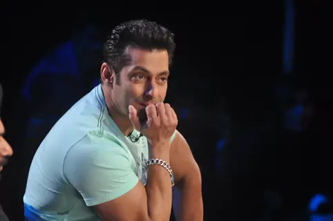 Salman Khan during Jai Ho Promptions on Comedy Night With Kapil