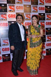 Dilip Joshi & Disha Wakani were seen at SAB Ke Satrangi Parivaar Awards