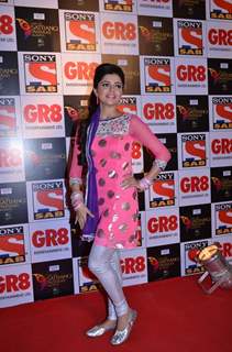 Rubina Dilaik was seen at SAB Ke Satrangi Parivaar Awards