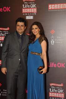 Goldie Behl and Sonali Bendre were seen at the 20th Annual Life OK Screen Awards