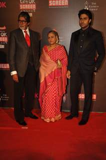 The Bachchan Family at the 20th Annual Life OK Screen Awards