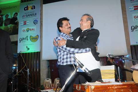 Udit Narayan and Suresh Wadkar at the Music Mania Event