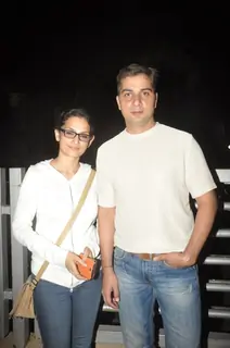 Varun Badola and Rajeshwari Sachdev watch SHOLAY 3D