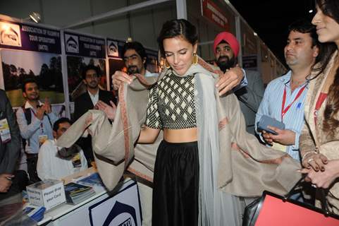 Neha Dhupia inaugrates India International Trade & Tourism Exhibition 2014