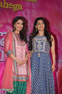 Madhuri Dixit and Juhi Chawla at the Trailer Launch of Gulaab Gang