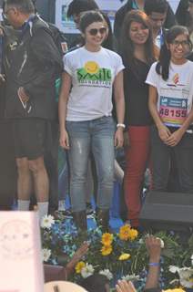 Prachi Desai was at the Mumbai Marathon 2014