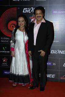 Udit Narayan was at the Gima Awards 2013