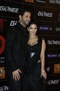 Sunny Leone with her husband at Gima Awards 2013