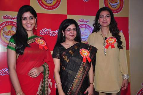 Juhi Chawla and Saakshi Tanwar Launches Kellogg's Breakfast Pledge