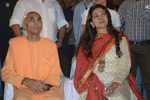 Juhi Chawla At Iskcon Festival