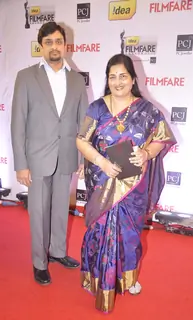 Anuradha Paudwal was at the 59th Idea Filmfare Awards 2013