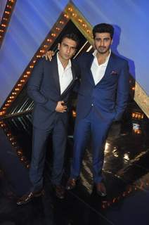 Ranveer and Arjun pose for a click