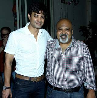 Rahul Bhat and Saurabh Shukla at the Birthday Party for Sudhir Mishra