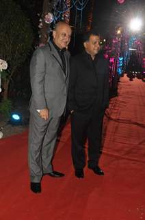 Anupam Kher at Ahana Deol & Vaibhav Vora's Reception Party