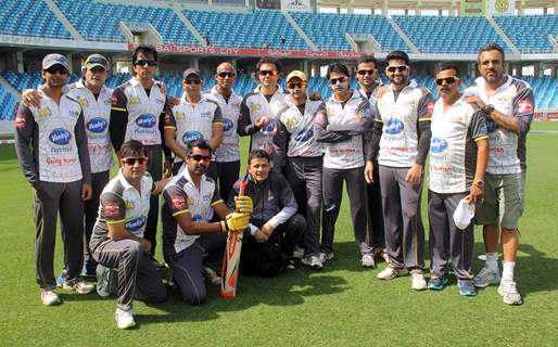 The Mumbai Heroes team at the CCL Dubai match