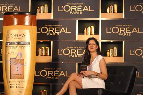 Katrina Kaif launches L'Oreal Paris's new hair-care range '6 Oil Nourish'