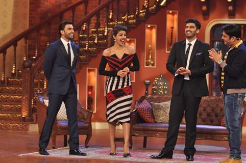 The cast of 'Gunday' have some fun time on Comedy Nights with Kapil