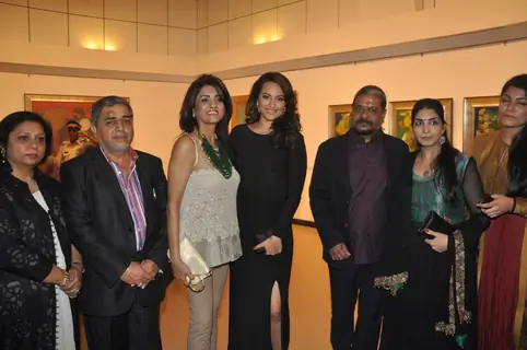 Sonakshi Sinha at the preview of 'Penetralia - Art of Neeraj Goswami'