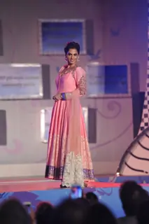 Eesha Kopikar walks the ramp at the Save & Empower The Girl Child event