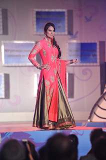 Lara Dutta walks the ramp at the Save & Empower The Girl Child event