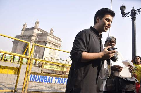 Karan Johar shoots for TV show Mission Sapne