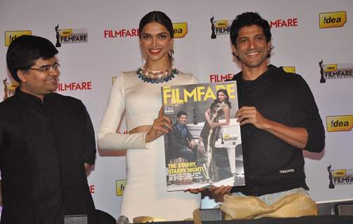 59th Idea Filmfare Awards 2013 Special issue launch by Deepika Padukone & Farhan Akhtar