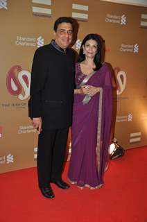 Ronnie Screwvala with his wife at The Foundation Celebrates 'The Idea Of India'