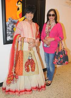 Rohhit Verma and Zeenat Aman at That life in Colors - Art Exhibition