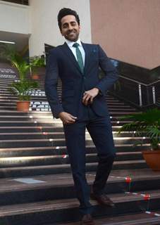 Ayushmann Khurrana was at the Promotions of Bewakoofiyaan