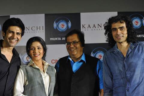 The team at the Trailer launch of film Kaanchi - The Unbreakable